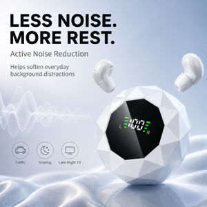 Noxoly Mini Sleep Earbuds with Display Charging Case