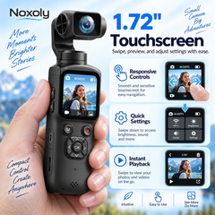 1.72-inch touchscreen controls and instant playback